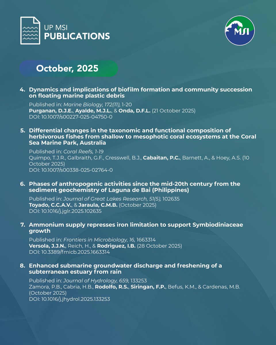 UP Marine Science Institute tweet media