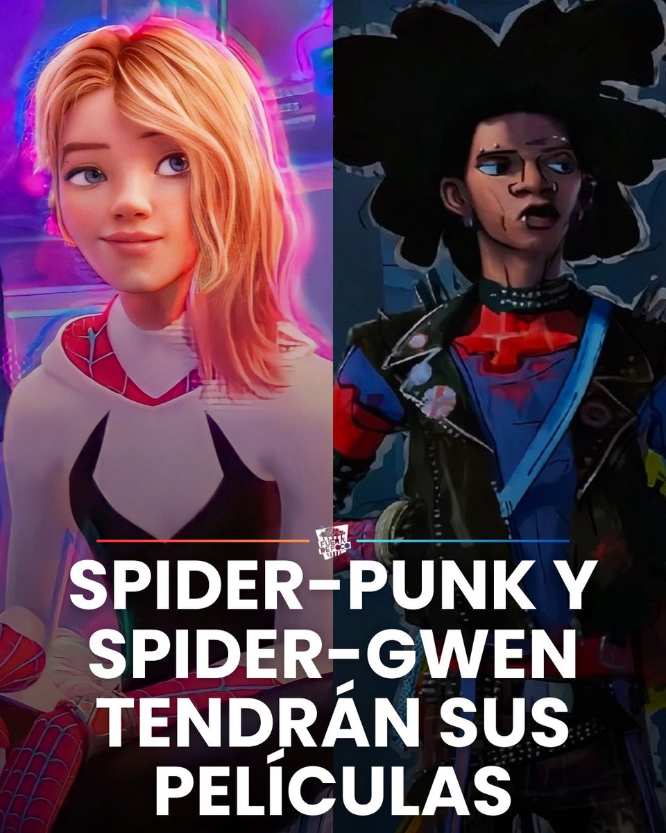 CONFIRMADO: Sony Pictures anuncia que está trabajando en las películas individuales de SPIDER PUNK Y SPIDER GWEN, que serán spin off de las cintas animadas del SpiderVerse de Miles Morales 🕷️