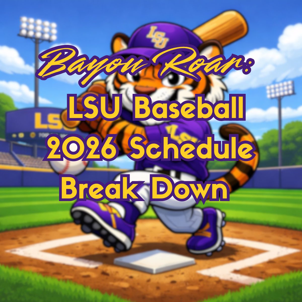 bayouroarpod's tweet photo. Baseball is back tomorrow!! 🙌🏻 Check out our episode breaking down the @LSUbaseball schedule for this season!! 

Up wherever you get your podcasts and on YouTube!! 

https://t.co/2CYwSyvElh https://t.co/0TvVzcV9gN