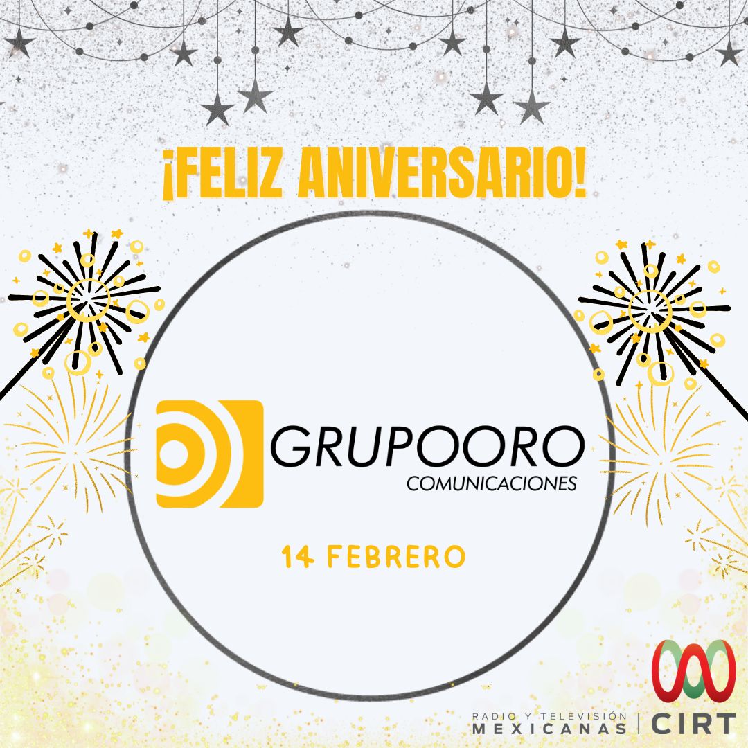 Extendemos una cordial felicitación a Grupo Radio Oro por su aniversario.

Su trayectoria y dedicación han sido clave para consolidar espacios de calidad en la radio.

¡Que sigan los éxitos!