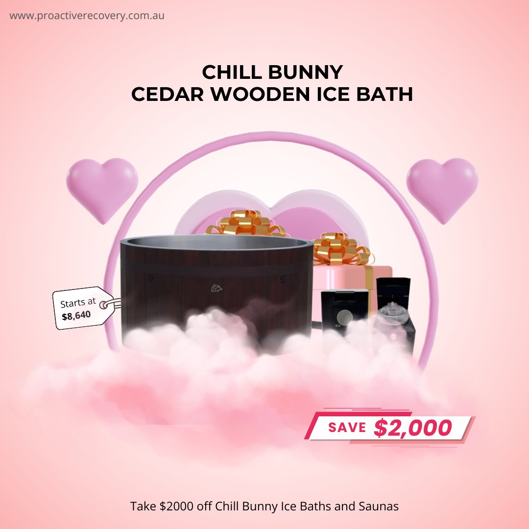 Proactive_Recov's tweet photo. ❤️ Skip the temporary gifts this Valentine’s Day.

Invest in something that lasts.

Get $2,000 OFF Chill Bunny infrared saunas, cedar ice baths &amp; contrast therapy combos to build your at-home recovery sanctuary.

Limited time. Shop now.

#ProactiveRecovery #ValentinesDaySale https://t.co/eVaDnyLFKu