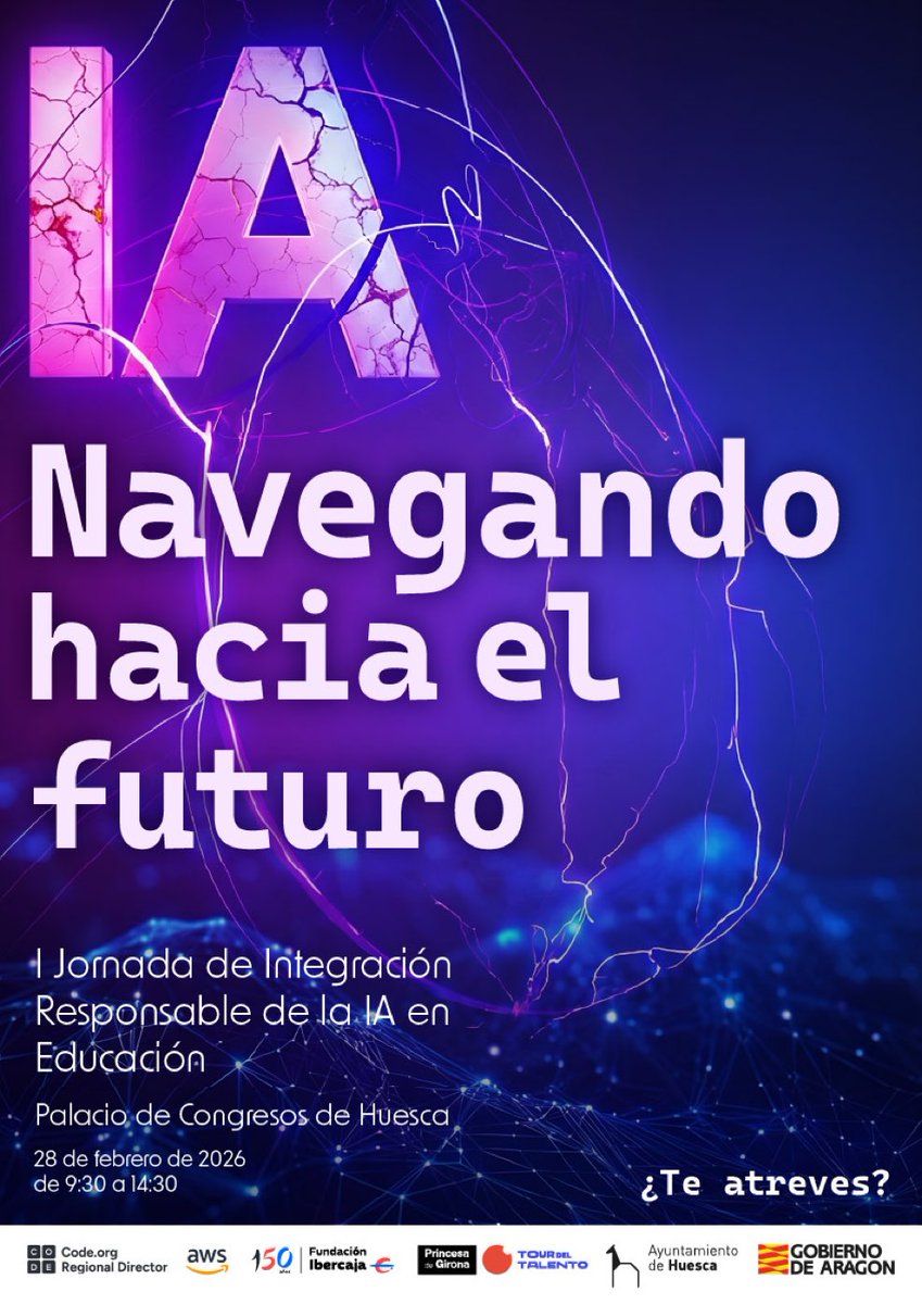 El sábado 28 de febrero estaré dando un taller sobre Intercreatividad e IA en el aula de Artes Plásticas en el Palacio de Congresos de Huesca. Más info en 👉 doceo.catedu.es/epgfp/portadaI…