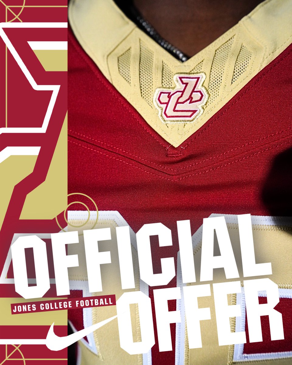 After a great talk with <a href="/clpollard21/">Lytrel Pollard</a> I’m blessed to receive an offer from!❤️💛<a href="/JC_BobcatsFB/">Jones College 🏈</a> ❤️l