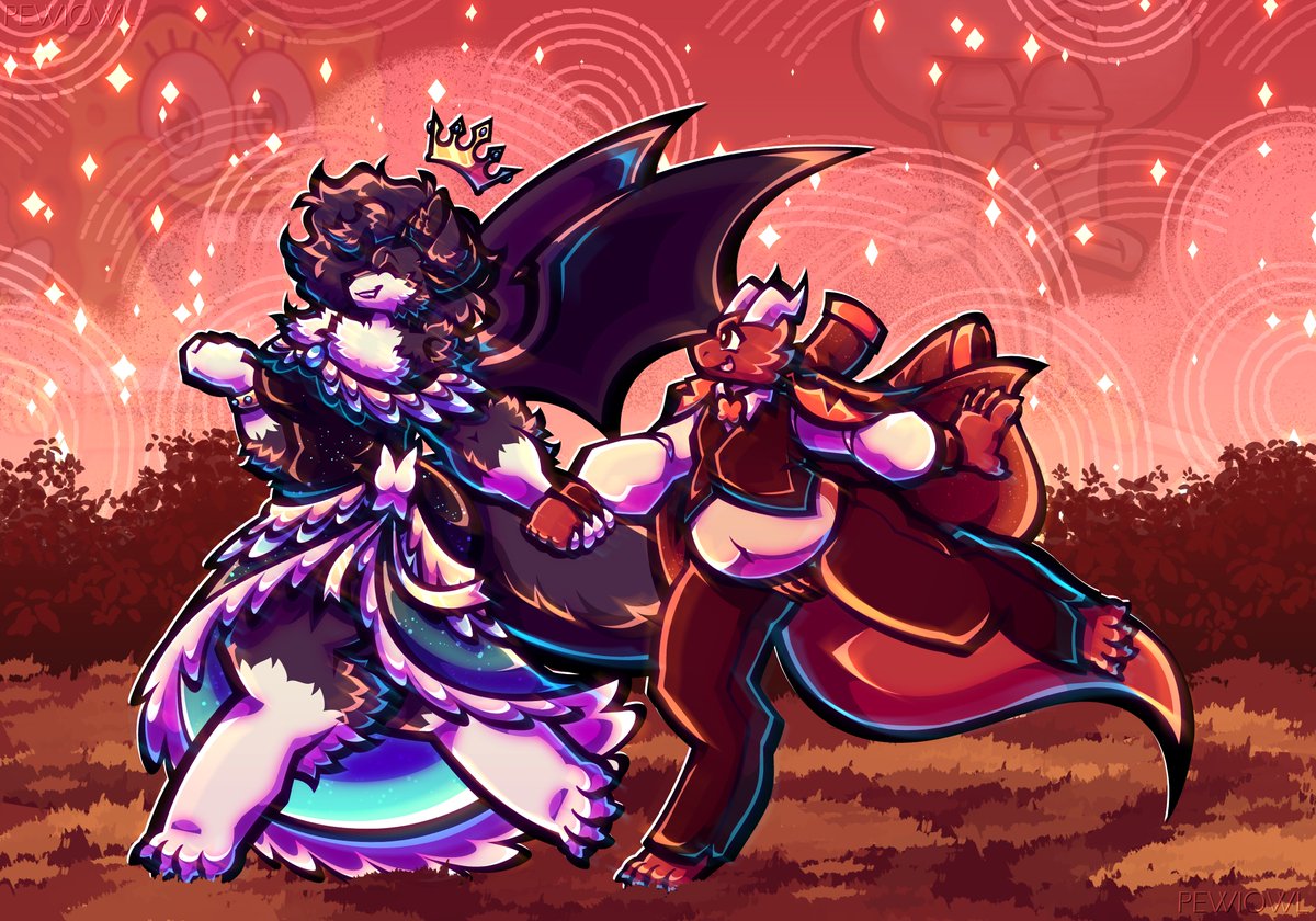 PewiOwl's tweet photo. valentine's comm for friend <3 https://t.co/oxVKMpH1qI