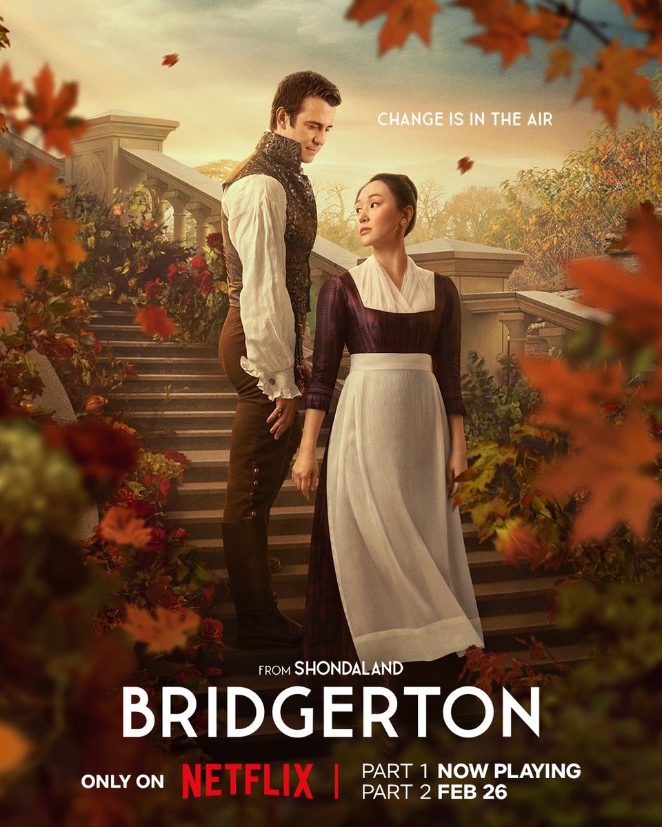 A change is most certainly in the air... Bridgerton Season 4 returns February 26.