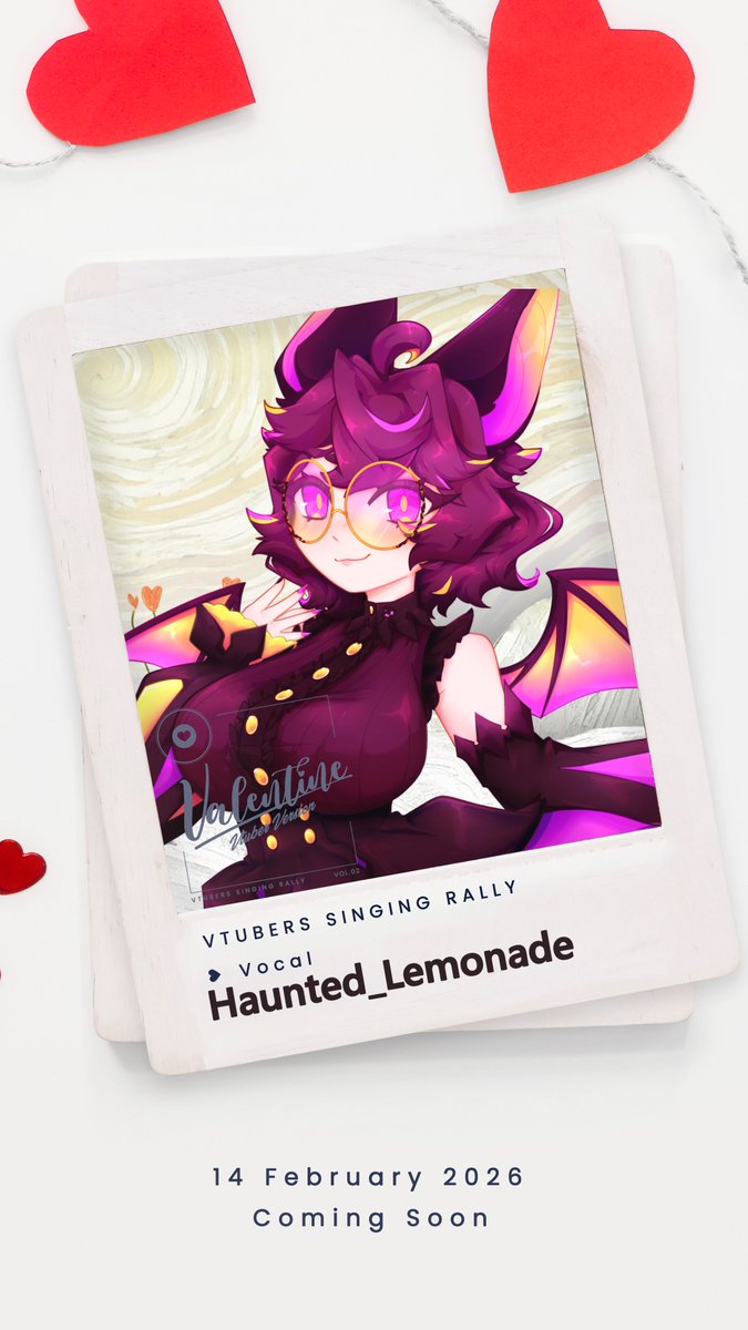 HauntLemons's tweet photo. 💝 VTubers Singing Rally - Valentine 💝  

Eek eek eek!! It's Valentine's!🍋🦇 

I'm excited to announce that I'm in Pawwa's singing rally! Everyone is so talented and amazing, please give us a listen ~ 🦇

Be sure to catch the premiere ~ 🔗🔽

#valentine #vtuberssingingrally https://t.co/ZqCTupQAMQ
