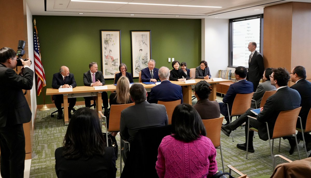 Ambassador Greer attended the signing of the U.S.-Taiwan Agreement on Reciprocal Trade under the auspices of the American Institute in Taiwan and <a href="/TECRO_USA/">Taiwan in the US</a>.

This groundbreaking deal enhances our supply chain resilience and furthers opportunities for American farmers, ranchers,
