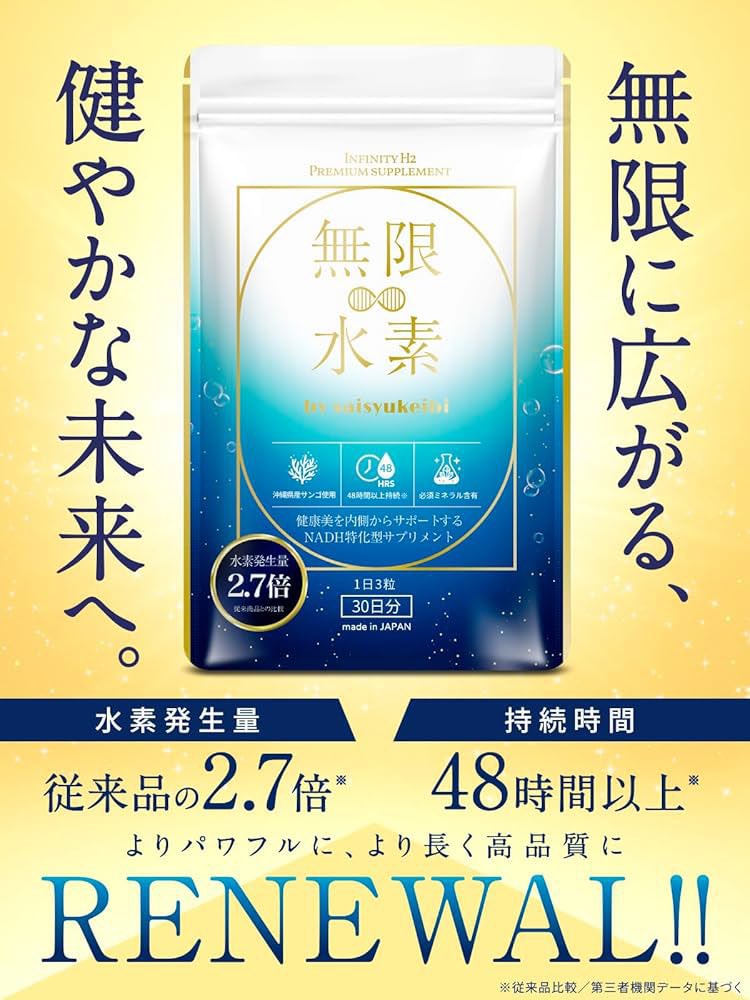 r_r2567's tweet photo. 最近試し始めたこのサプリ💊

無限∞水素 by saisyukeibi 【INFINITY H2 PREMIUM SUPPLEMENT】

正直、サプリは“続けられるか”が一番大事だけど、これはカプセルが小さくて飲みやすい。
味や匂いのクセもなく、朝のルーティンに組み込めた。
まずはしっかり継続してみたい。

PR @sskb_suiso
#無限水素 https://t.co/F2z1IuWs10