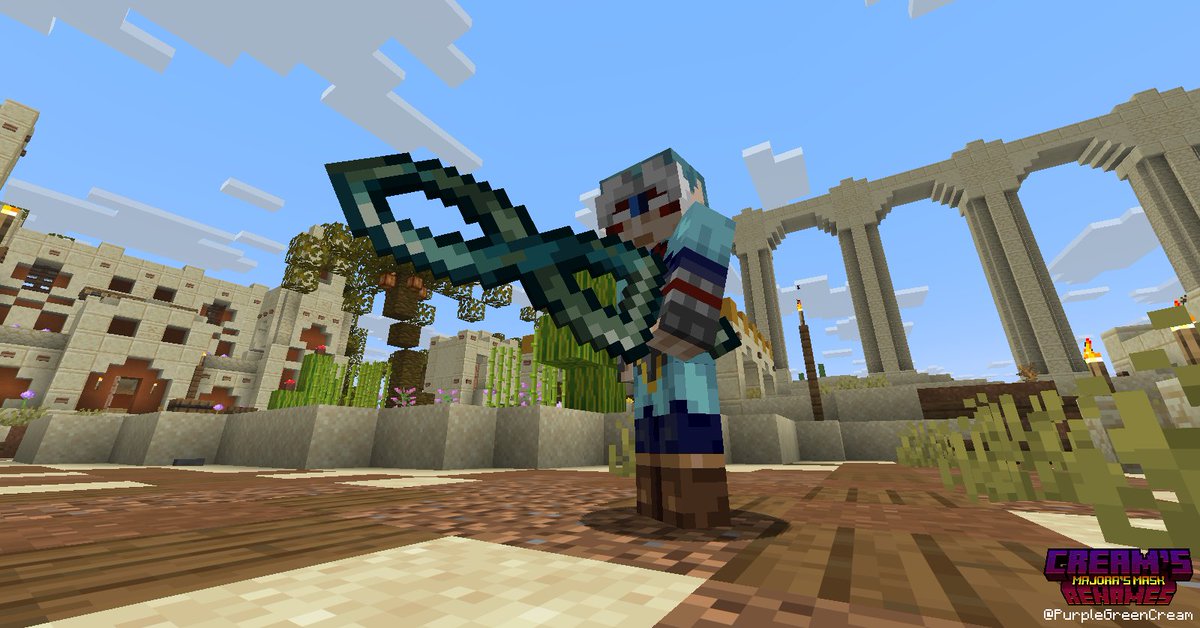 purplegreencrea's tweet photo. I made a resource pack. #minecraft #blockbench #resourcepack #minecraftresourcepack #texturepack #thelegendofzelda #tloz #majorasmask https://t.co/qwkNInjTMR