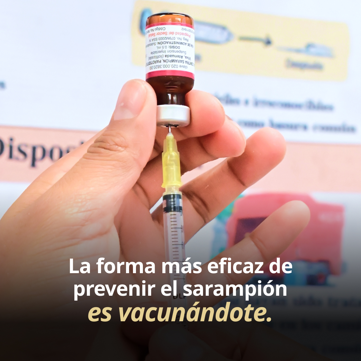 ¿Aún no te vacunas? 💉

Protégete contra el #sarampión y revisa dónde puedes vacunarte.

Consulta horarios y localiza tu centro de vacunación más cercano en👇🏼

🌐 dondemevacuno.salud.gob.mx  🏥 🇲🇽