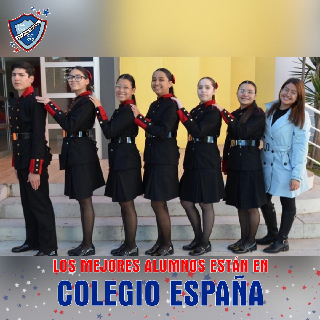 Felicitamos a los alumnos de la escolta de nivel secundaria de Colegio España por obtener el 3er y 5to lugar en el concurso de escoltas por zona escolar. De igual forma felicitamos de manera especial a Kendra Quiñones por recibir el premio a mejor abanderada sobre la marcha.