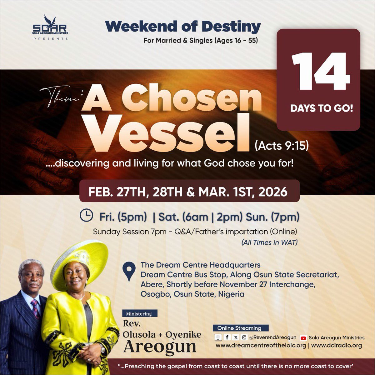 Weekend of Destiny 2026 flyer