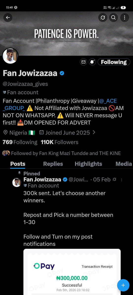 ErmacMein's tweet photo. @Jowizazaa_gives Done 
8188416922 opay
Thank you sir https://t.co/YG6sJ57qcJ