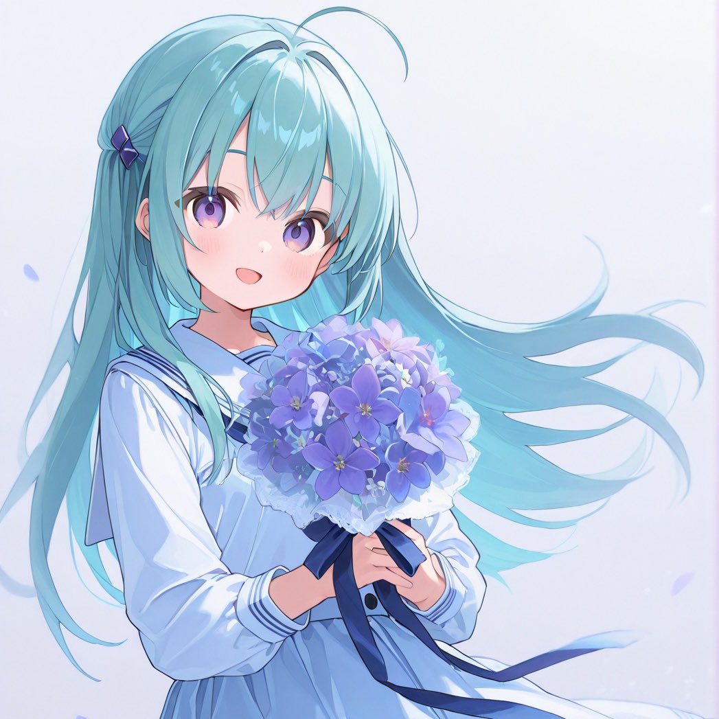 おはようございます✨ 今日もよろしくお願いします♪🍀🫧 #AIイラスト