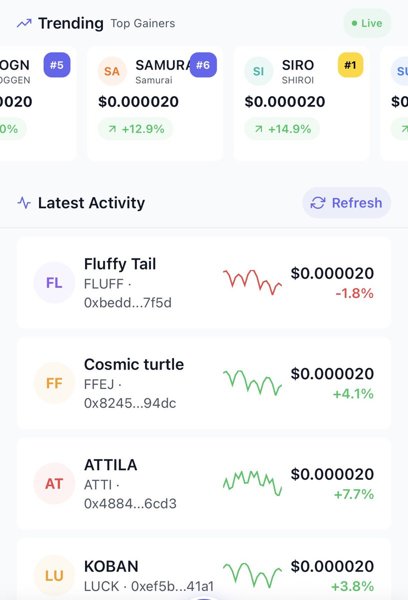 $JASMY

No new token created the last few days hmmm

I see you tho <a href="/IcyAmphibian/">IcyAmphibian</a>