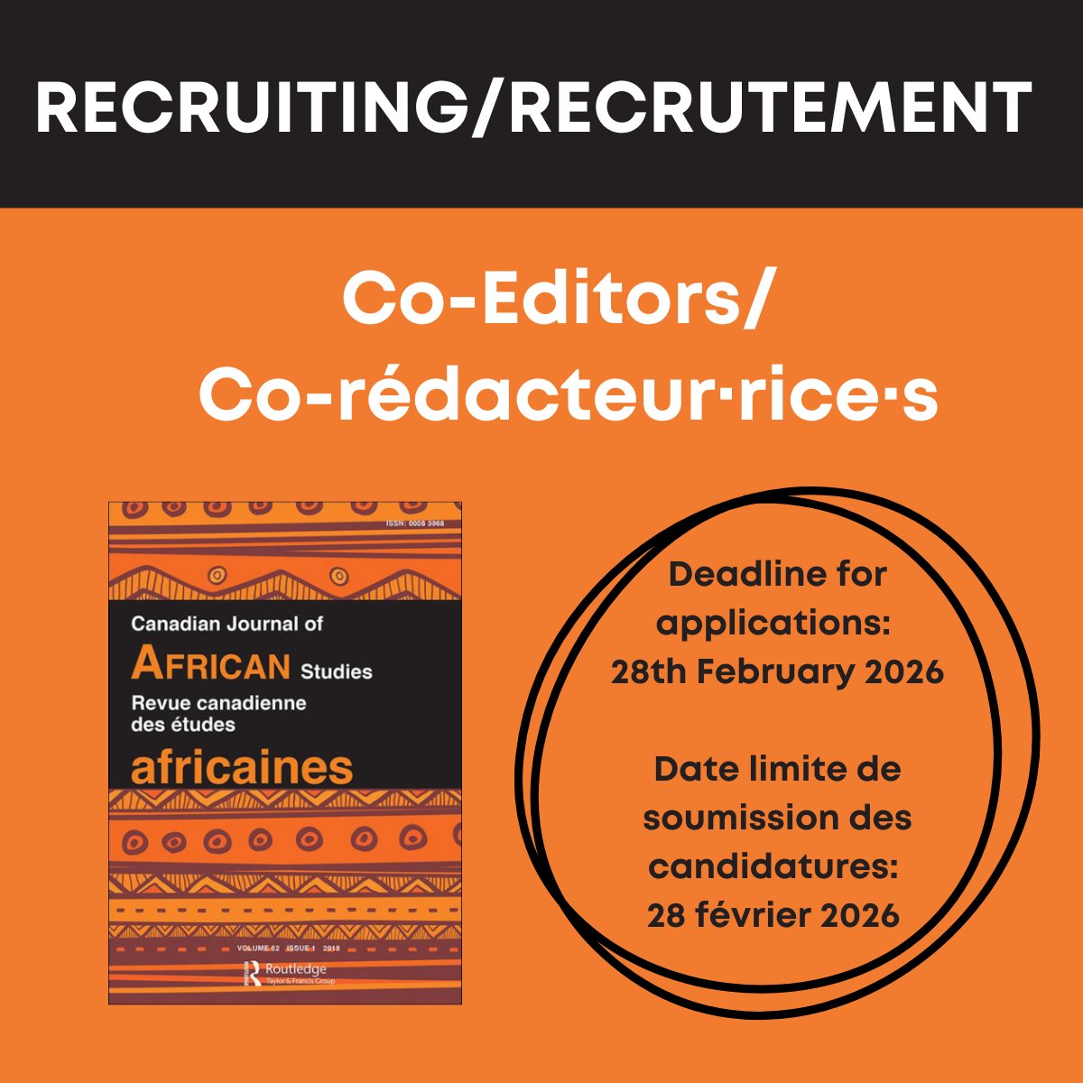 Canadian Journal of African Studies tweet media