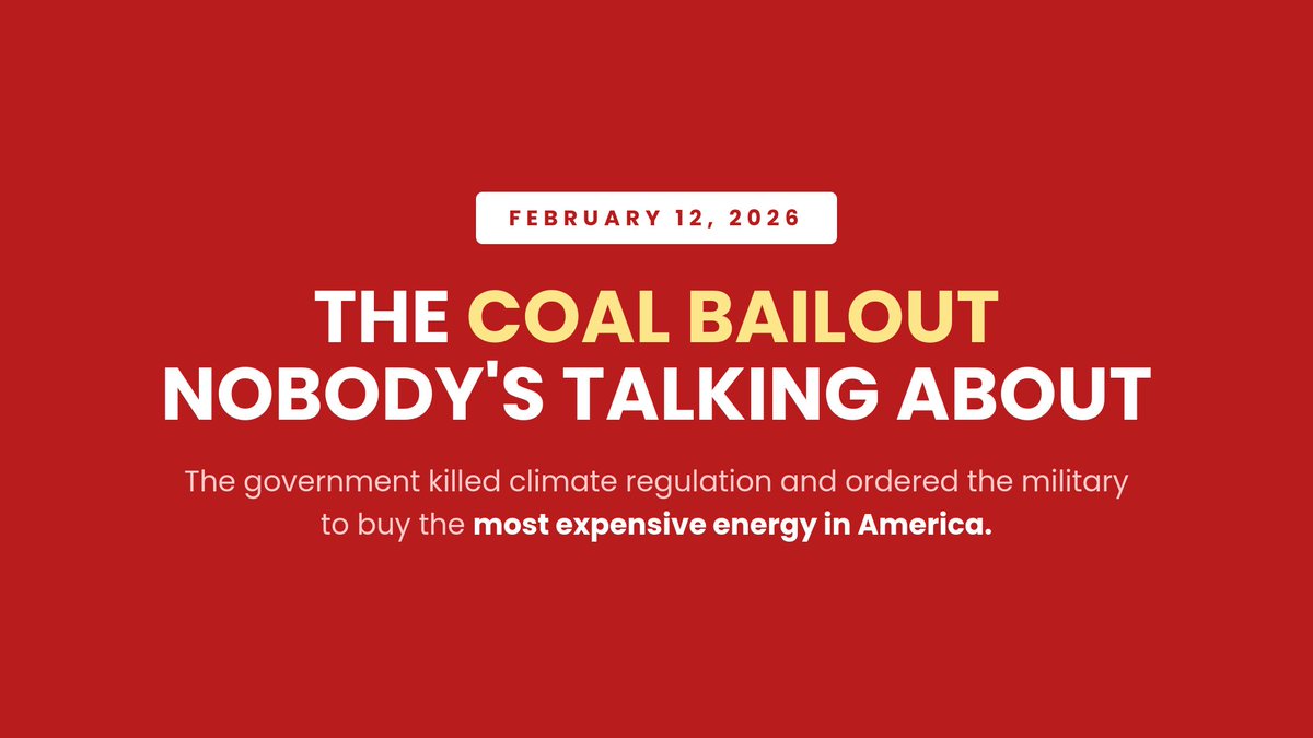 ChrisGloninger's tweet image. BREAKING: Trump Just Made It Legal to Poison Your Air — Then Ordered the Military to Pay for It!

#EPA #Trump #climatechange #coal 

Read, subscribe:
chrisgloninger.substack.com/p/breaking-tru…
