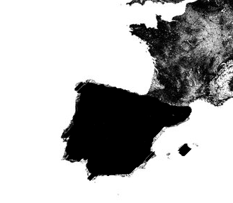 Don´t be fooled. Iberian Peninsula is full! especially Spain. This is the real map! 

In my opinion, Spain is overrated. There is only Sagrada Familia to visit and it is so so. People are rude and racist! 

Travel in your beautiful country, i am sure it is worthy!