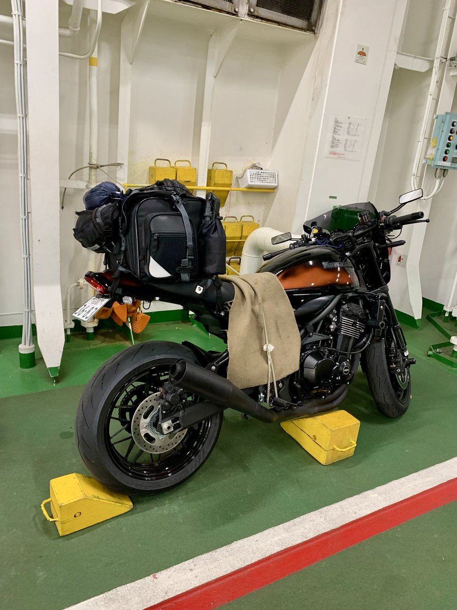 おはようございます😁☀️ #バイクのフェリー乗船写真を貼れお願い