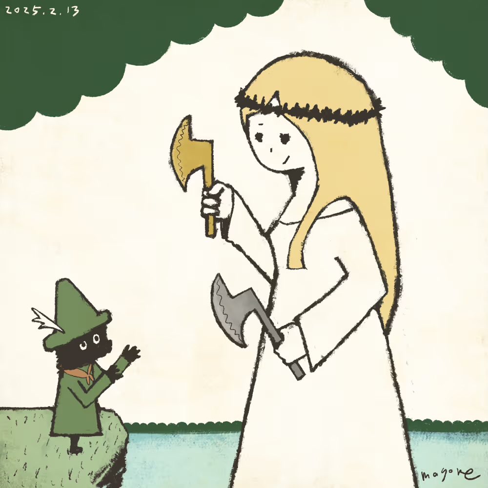 皆さん、GMです！

#一年前の今日描いた絵