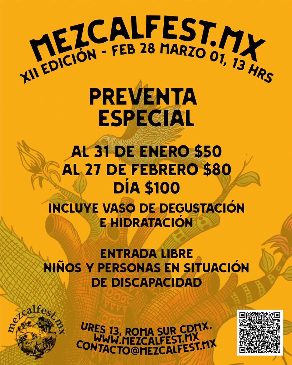 🎉 Ya viene la XII Edición de <a href="/mezcalfestmx/">mezcalfest.mx</a> 🎉

📍 Ures #13 Col. Roma Sur, #CDMX