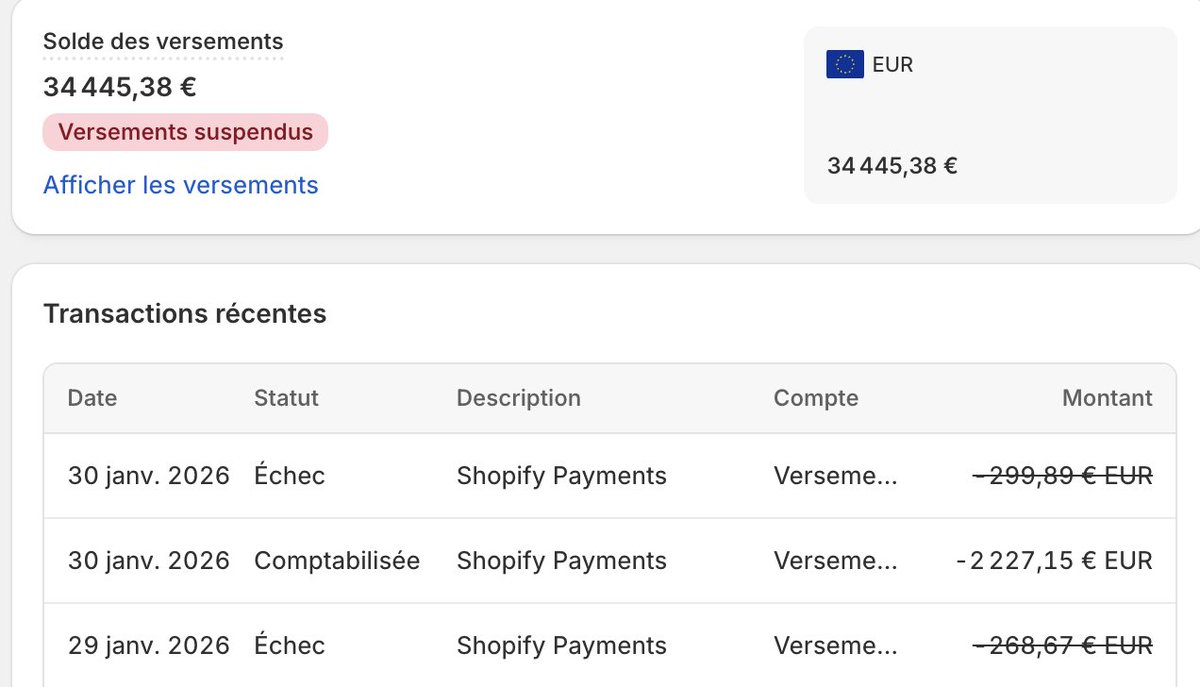 <a href="/ShopifySupport/">Shopify Support</a> <a href="/Shopify/">Shopify</a>

My Shopify Payments account has been under review since January 29, 2026.

€35,000 currently on hold.
Despite daily follow-ups via chat and emails, I have received no clear update.

I am fully compliant and ready to provide any documentation required
