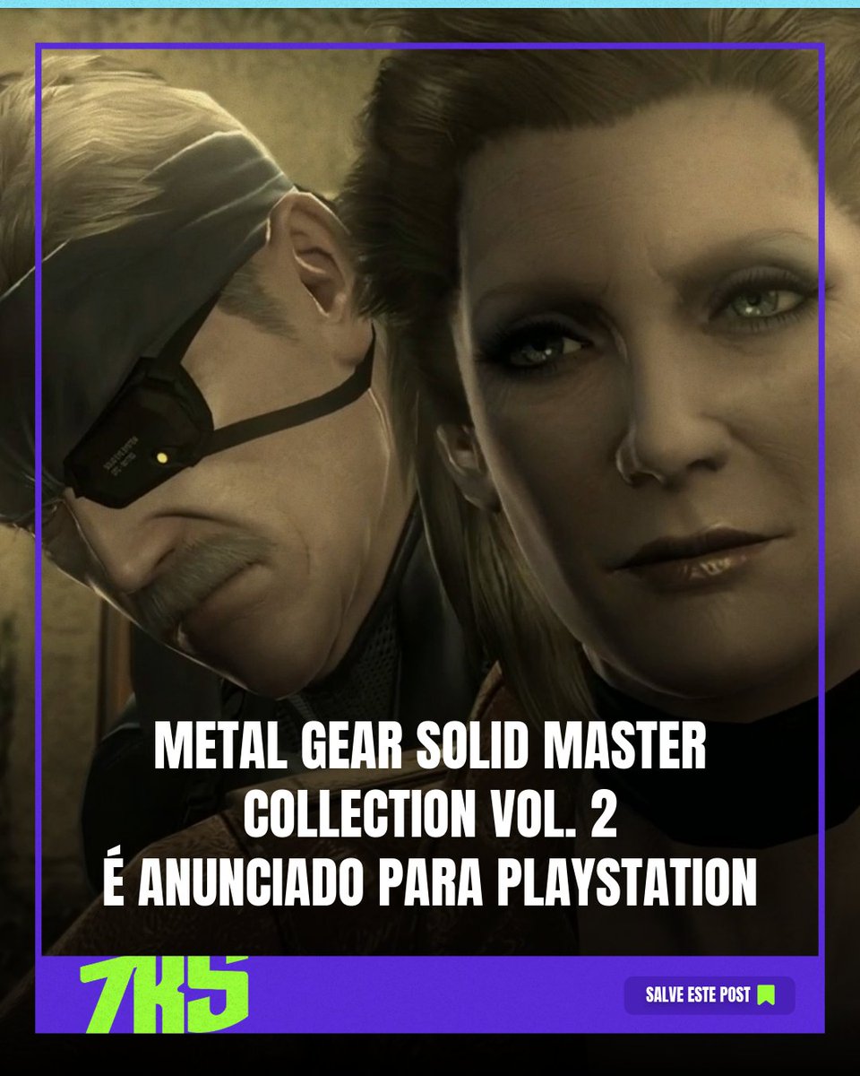 Metal Gear Solid Master Collection Vol. 2 chega oficialmente em 27 de agosto para PlayStation. 🐍📦 A espera para reviver os clássicos da espionagem tática finalmente acabou! 🔥✨

Será que bem para PC? 👀