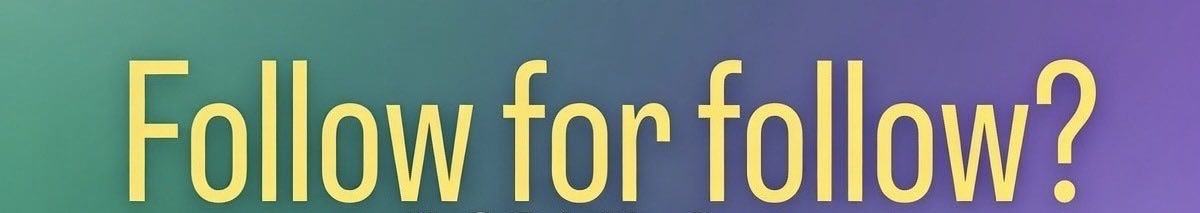 Decreenation's tweet image. You follow me I follow back, deal ?