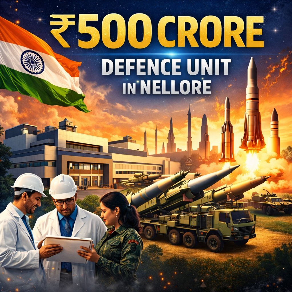 NLRchronicles's tweet photo. 🚀 Major boost for #Nellore! Premier Explosives to invest ₹500 Cr in a new defence manufacturing unit at Duttalur, strengthening indigenous ammo &amp; propellant production. The project is expected to generate significant jobs and support India’s self-reliance in defence 🇮🇳 https://t.co/1aK7ZvG0RY