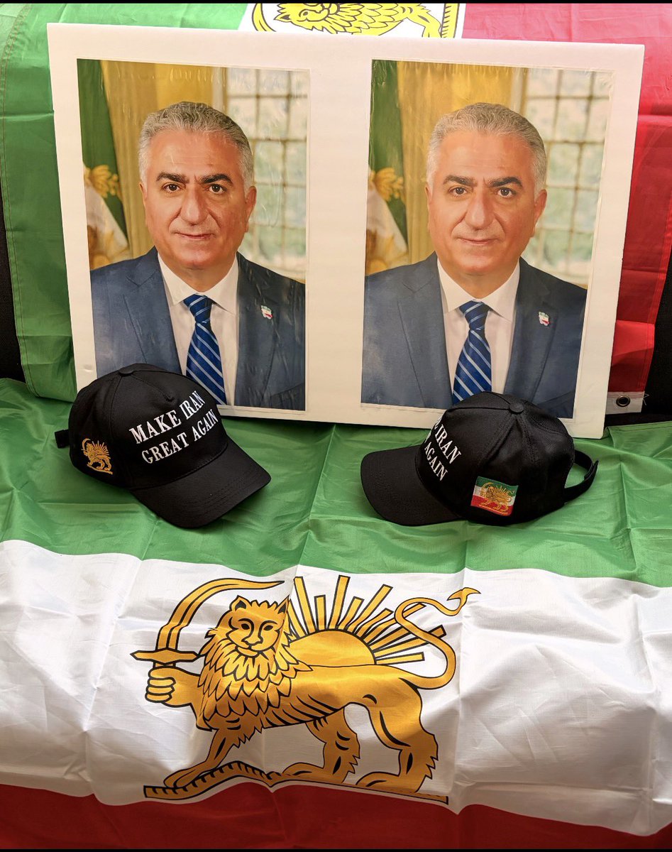دیگه الان آماده آماده ایم 
پرچم شیر و خورشید و‌ 
کلاه Make Iran Great Again
و‌ عکس شاهزاده #رضا_پهلوی 
فقط منتظریم چهاردهم فوریه بشه بریم و‌ حماسه بیافرینیم 

#IranMassacre 
#IranRevolution2026