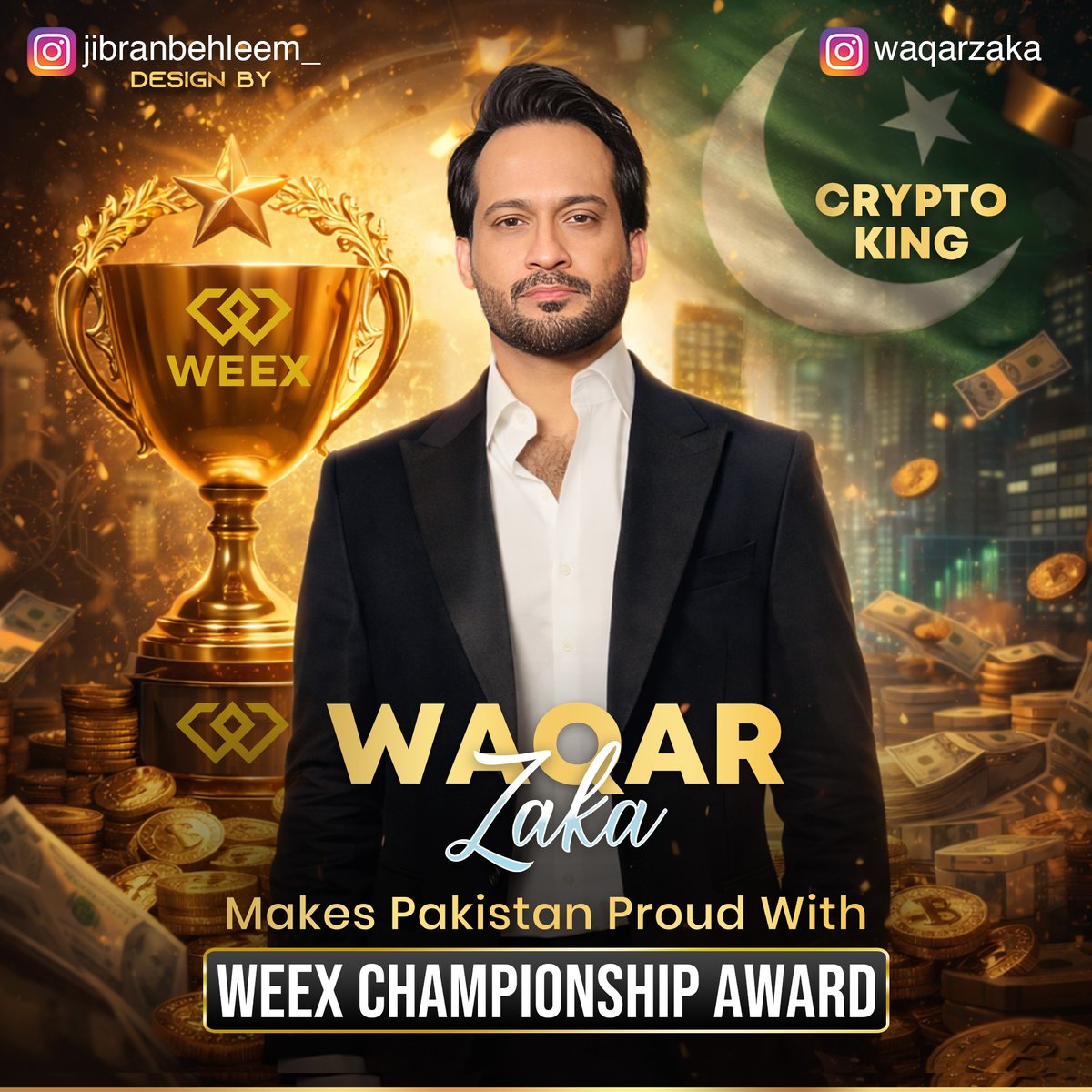 JibranBehleem's tweet photo. Crypto King makes proud 🇵🇰

From challenging the system to putting Pakistan on the global crypto stage, this WEEX Championship Award is not just a win! It’s proof of vision, courage, and relentless belief in digital freedom.

https://t.co/Aphr2W6352

#WaqarZaka #WEEX @ZakaWaqar https://t.co/PiI3Uh1pAm