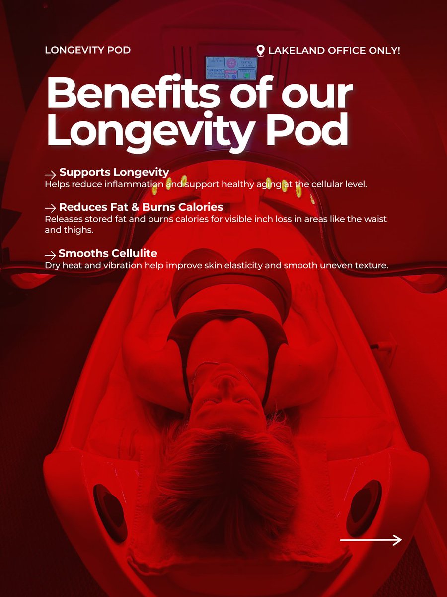 RecoveryCryo's tweet photo. Upgrade your wellness. ✨ The new Longevity Pod has landed at our Lakeland office!

Experience accelerated recovery, reduced inflammation, and a major energy boost. Ready to perform better?

#UltraCryo #LongevityPod #Lakeland #Wellness #Recovery #NewTech https://t.co/dqcsHRk6a9