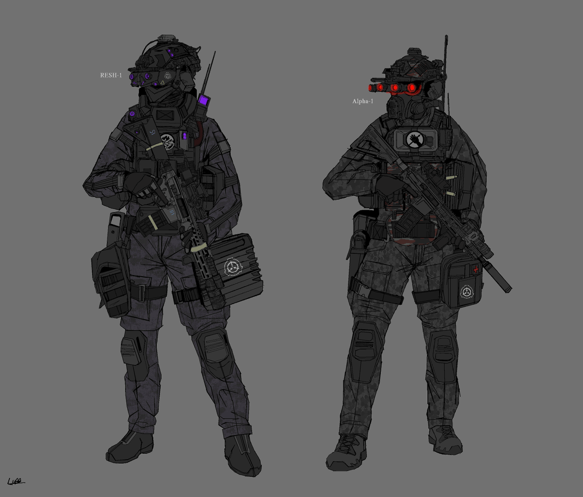 lobberstorm141's tweet photo. Rēsh-1 and Alpha-1 https://t.co/M6Q6YXfTAH