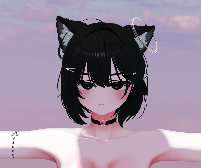 Suna_R18's tweet photo. this hair cut was a must buy i already love it!🖤 @Li_ne_vrc https://t.co/AU5QaJkph1