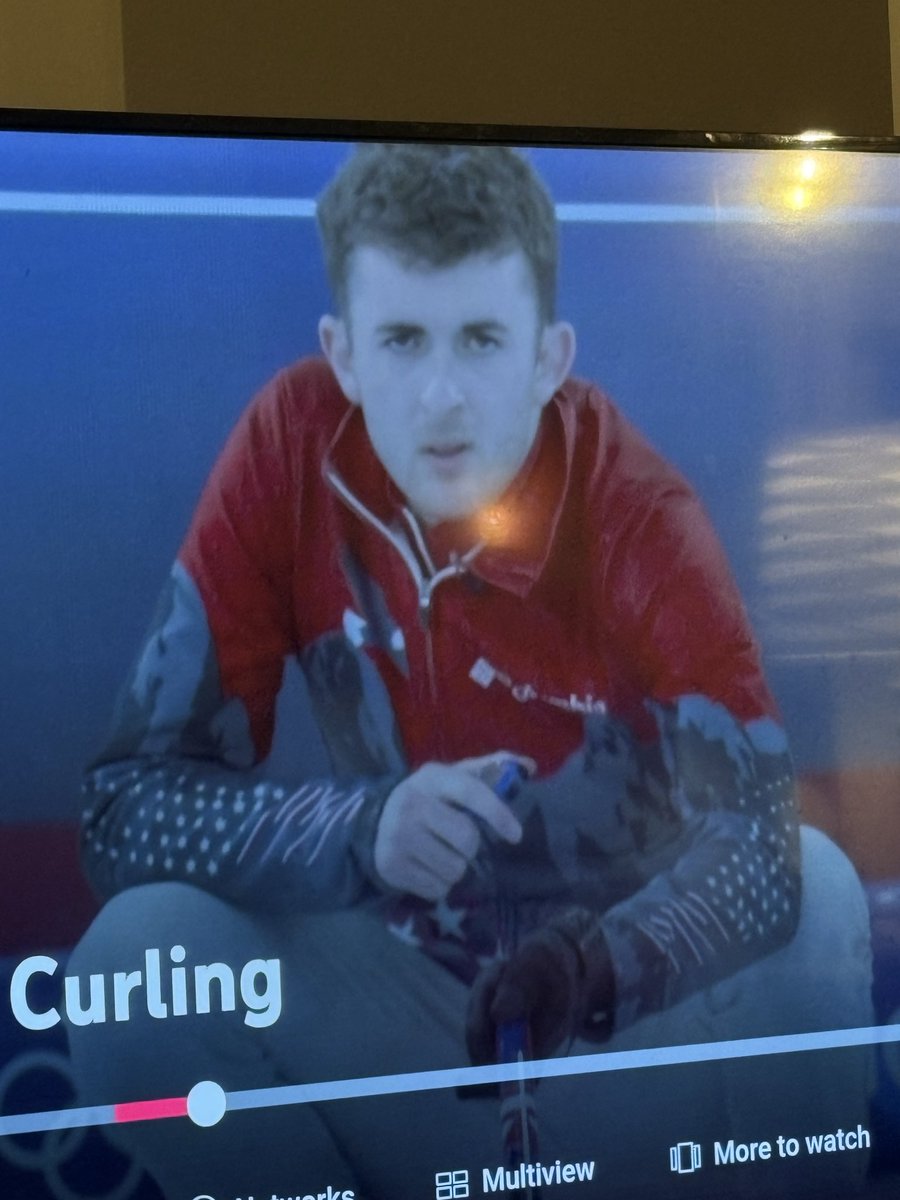 mbayer412's tweet photo. @sammorril has all the talents.  #olympiccurling https://t.co/ygpaBhvnFY