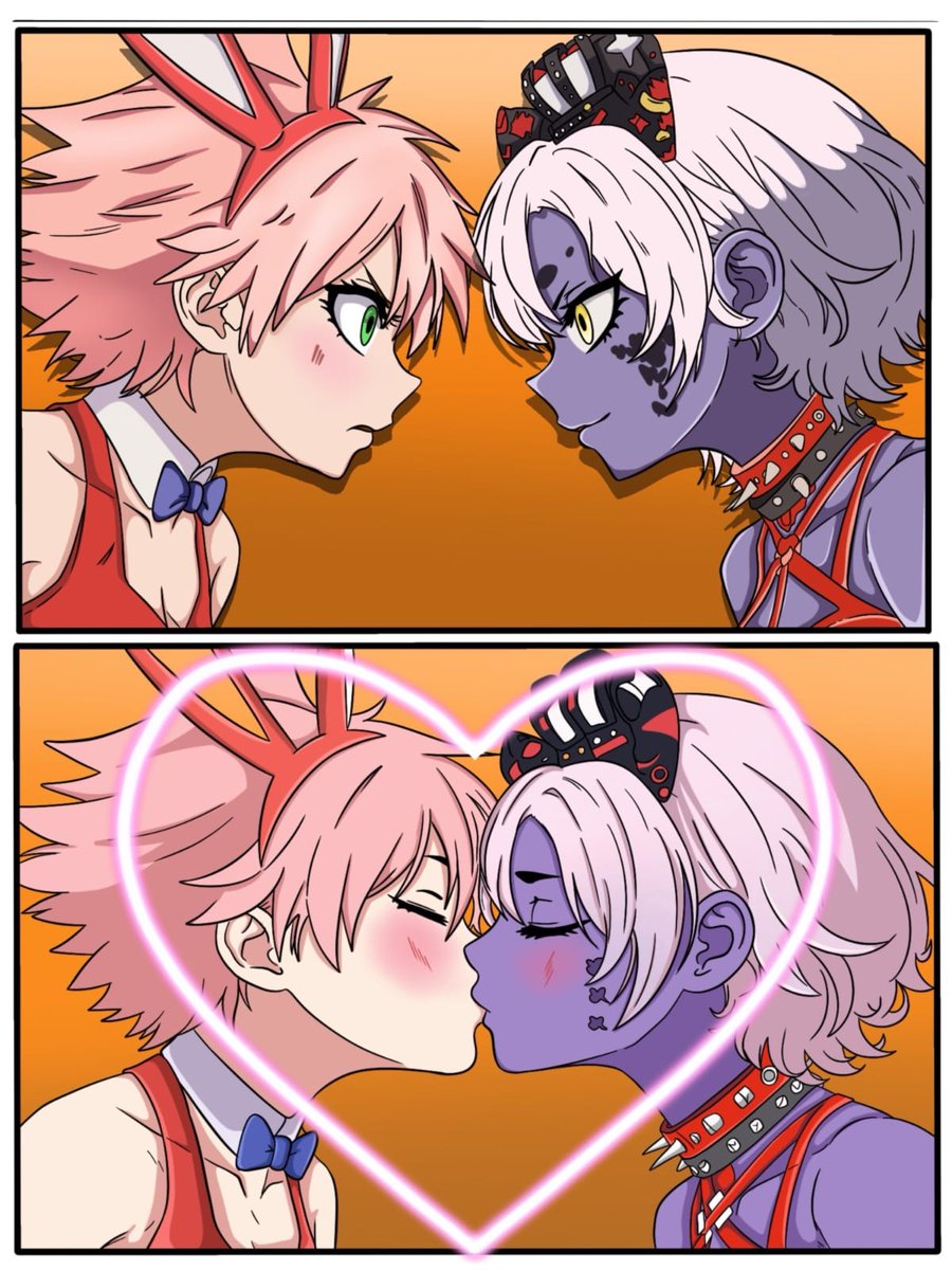 A recently completed artwork I commissioned from <a href="/Emilly_Floress/">Emiiiatooo- (Bad Decisions, Good Art)</a> . My 5th model and Haruko Haruhara from FLCL from enemies to lovers