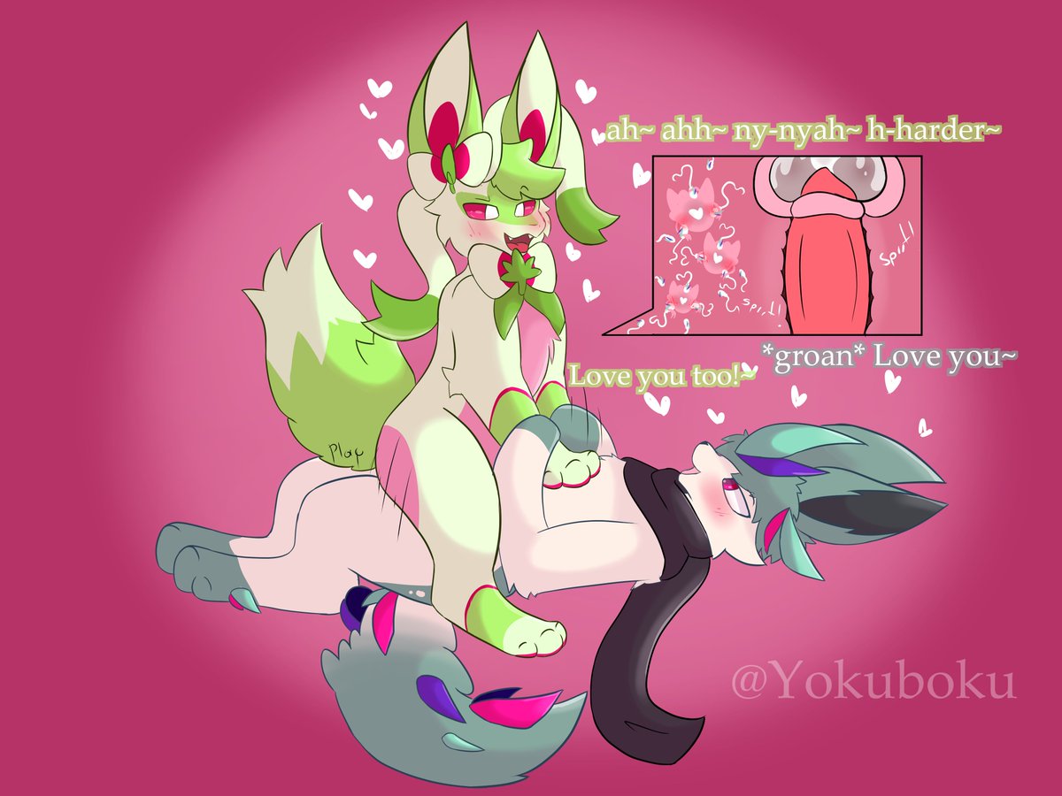 A wild valentine's  comm appeared!, thx a lot to <a href="/EulerArtist64/">Euler_Stark64 - 🌊~Team Seafoam~🌊</a> for commission me! <3 it ft. <a href="/Morgana_Isabell/">Isabelle Raspberry</a> 
#Eeveelutions #eeveelution #Pokemon