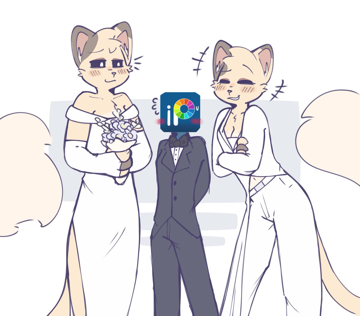 Felizmente con ibis Paint X 💕🐱 #OC #SmilingCrittersOC