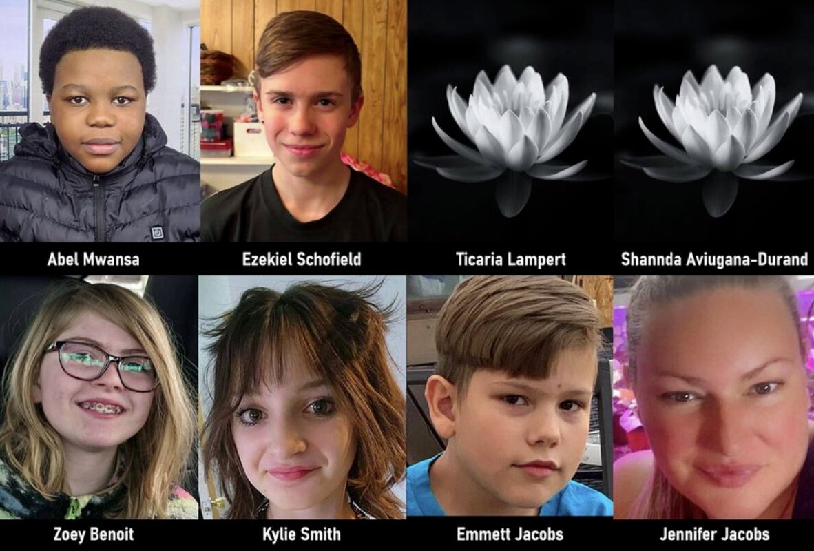 These are the 8 innocent chiIdren kiIIed by a trans gunman in Canada
