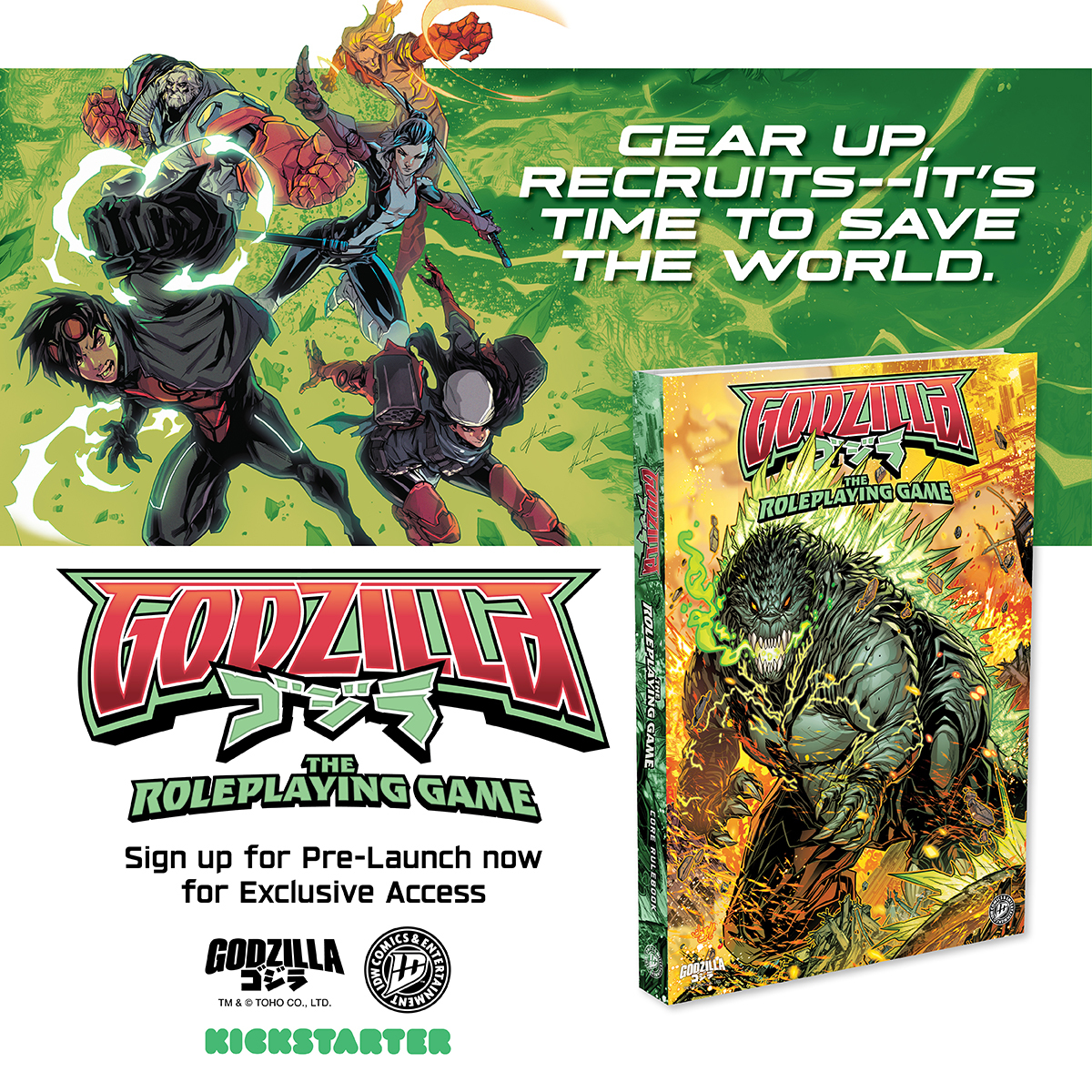 IDWPublishing's tweet image. Calling all #tabletop game fans!

Get a look at the final cover art for the #GodzillaTheRoleplayingGame!

Do you think you could survive against the #KingofTheMonsters?

Art: Jonboy Meyers.

Sign up for more information: godzillarpg.idwpublishing.com

#GodzillaTRPG #RPGs @godzilla_toho