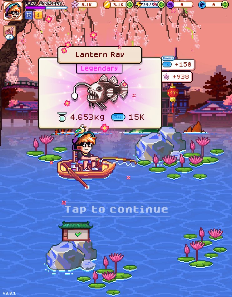byTheCryptown's tweet photo. Big catch today 🎣
#Ronin_Network #fishingfrenzy https://t.co/OYnu4D3pLV
