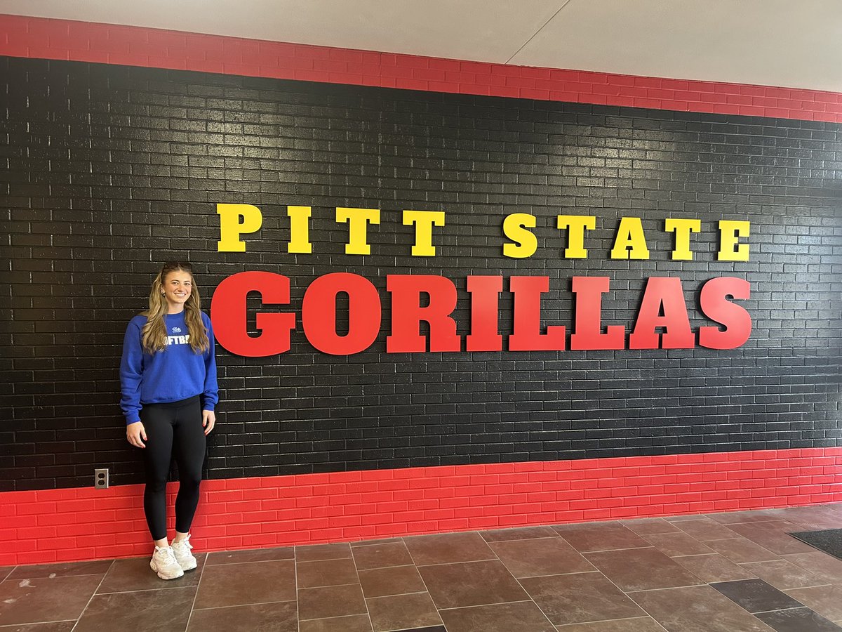 Had a great visit at Pitt State! Thank you so much to Coach Barnes and Coach Shoemaker for this opportunity. Had a great time meeting the coaches and players! Go Gorillas! 
<a href="/Gorilla_SFB/">Pitt State Softball 🥎</a> 🦍 <a href="/CoachJoshBarnes/">Josh Barnes</a> 
#JUCOPRODUCT #Juco2026