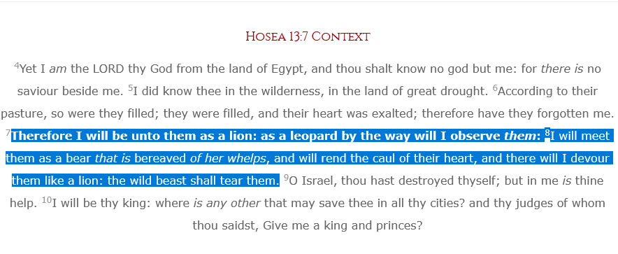 fedelmayer's tweet photo. 🧵THREAD:
In Hosea 13:7-8 Yhwh says hes:
  🔷a lion, a leopard, a bear, a beast
In Revelation 13:2 the antichrist is described as:
  🔷a lion, a leopard, a bear, a beast
In Revelations 12:16:
  🔷Jesus is the Morningstar
In Jesaja 14:12:
  🔷 Lucifer/Samael is the Morningstar https://t.co/YshZATILO7