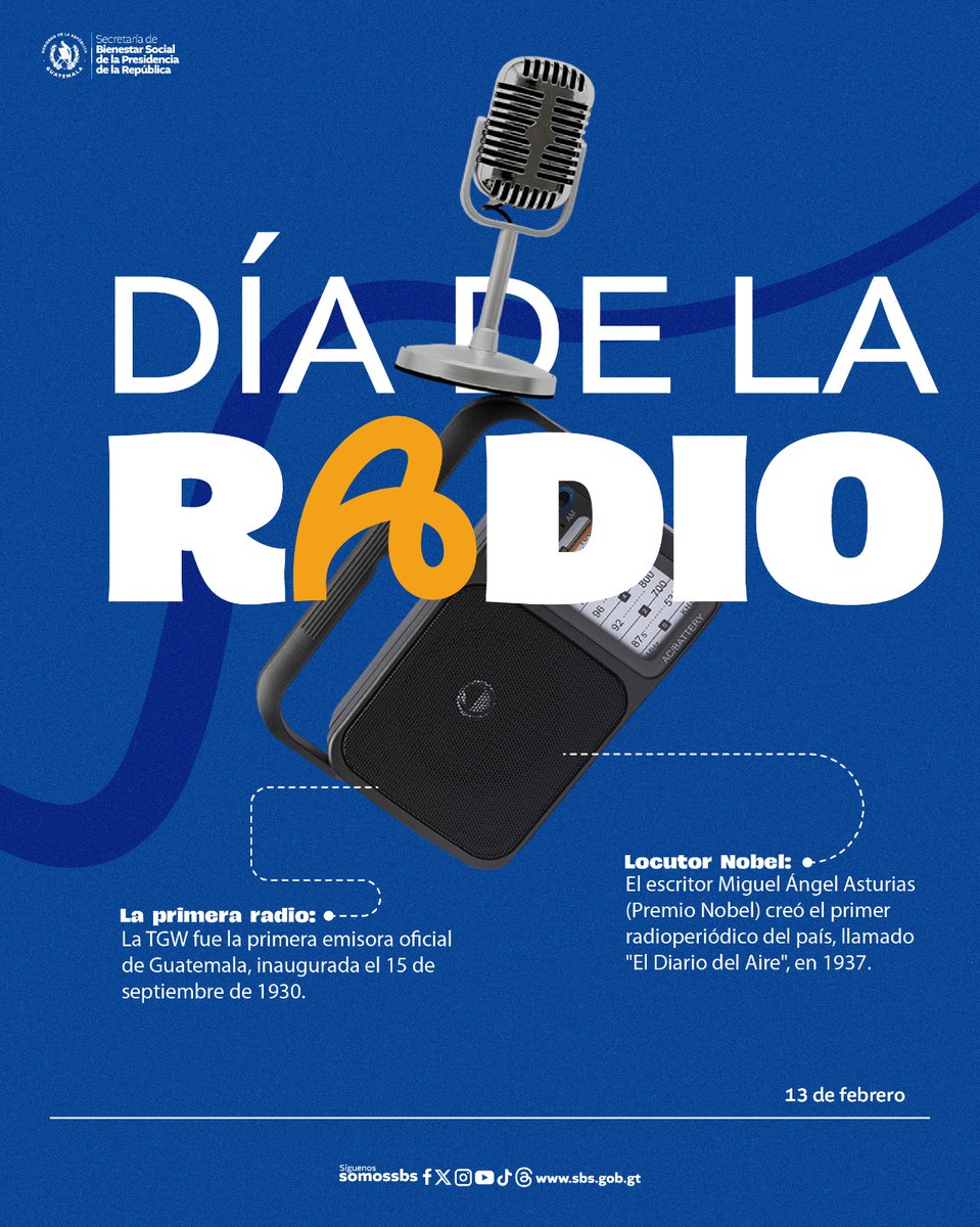 En el Día de la Radio📻, la #SBS celebra que este medio llega a cada rincón de Guatemala🇬🇹, informando y conectando a la niñez y adolescencia✨.

#VocesSBS #RelatoSBS #HistoriaSBS #Guatemala #Discapacidad #Familia #niñez #ElPuebloDignoEsPrimero #InfanciaConFuturo #SomosSBS