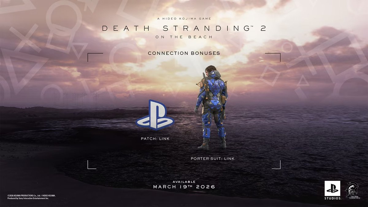 naven0m's tweet image. Link your account for PlayStation® and receive: Porter Suit: Link and Patch: Link (for backpack customization) #DeathStranding2PC