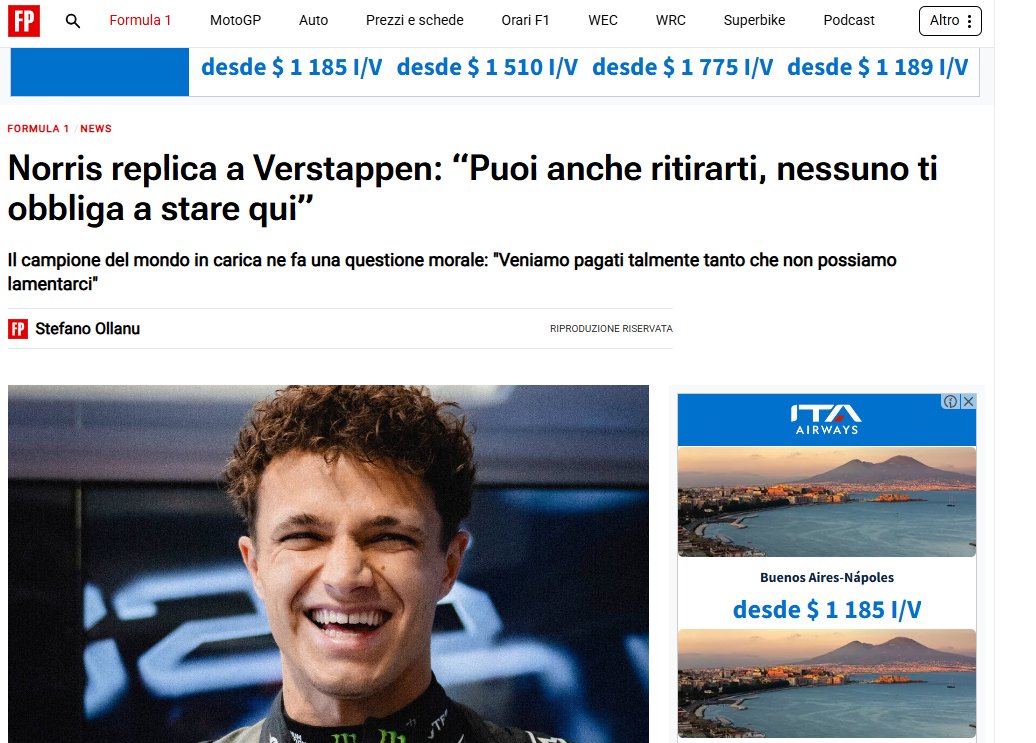 Norris è praticamente Jean Girard con la tuta McLaren #talladeganight #F1Testing