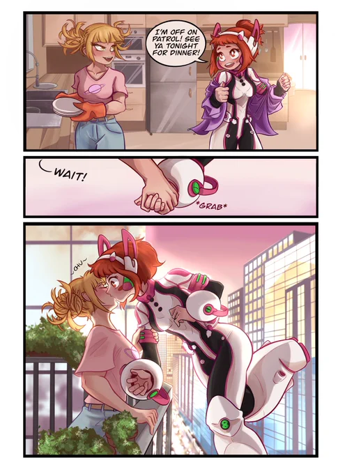 In another life…🪐💕

Need to draw them more! I'm so happy about this lil comic!✨

#togachako #mha #Ochakouraraka #toga 