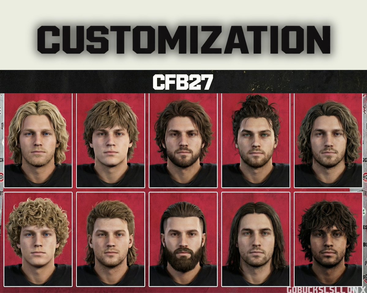 Part II. 

White player-model flow 🌊 

Very limited long hair for white player models, if any… 

Lets go <a href="/EASPORTSCollege/">EASPORTSCollege</a> 🫵🏻

Mixed skin tones in Part III

#EACFB27