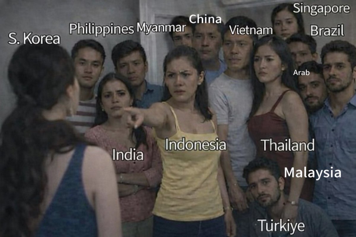 mengarut_je's tweet photo. You know you messed up when the whole world (led by SEA netizens) enters the group chat just to humble you. 💀 The unity in this picture is unmatched.
#SouthKorea #NetizenSEA #InternetWar https://t.co/V1C3vXKnvj