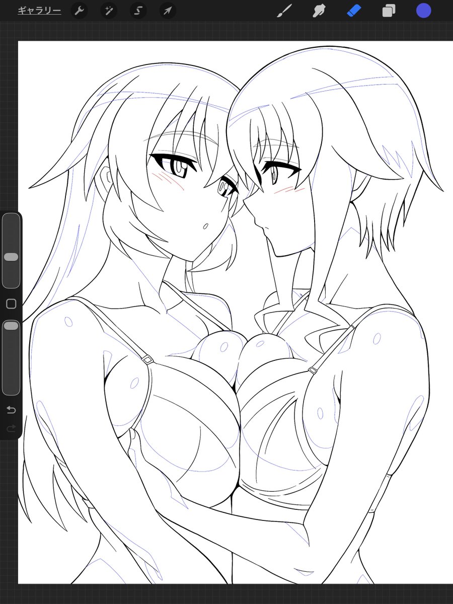 線画に影線足したヤツ。

ここまでくれば安心。
出勤前には間に合いそう。
塗ります。 